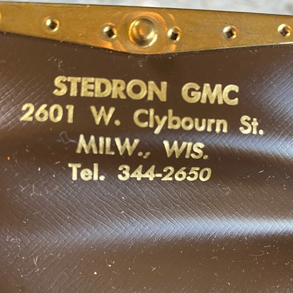 Vintage Striped Card Holders from Stedron GMC Set of 3